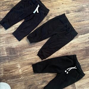 12 Months Black Jogger Set